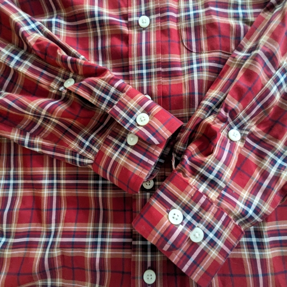 Orvis wrinkle free men's plaid button down shirt, size small, 100% cotton - Picture 4 of 10